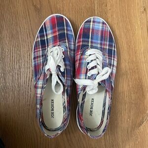 Classic Madras Vintage size 7 Joe Boxer Sneaker - adorable plaid, gently used